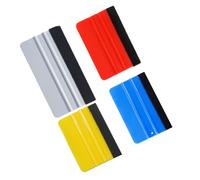 LAKJUOZ 4 Pièces Raclette Pour Covering, Raclette Pour Film,Kit Raclette Covering Coloré Avec Bord En Feutre, Raclette Pour Poser Film, Film Teinté Voiture, Teinte De Fenêtre, Autocollant