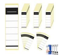 LAKJUOZ Lot De 50 Étiquettes Autocollantes Pour Classeur 5,4 X 19 Cm Étiquettes Arrière Pour Classeurs Étroits Étiquettes Pour Bureau Archives École Et Organisation Facile À Écrire Durable