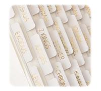 LAKJUOZ Onglet Bible Francais Avec Dorure Or, Onglets Bibliques Laminés, Accessoires Bible Imperméables, Pour Étude Biblique Et Théologie