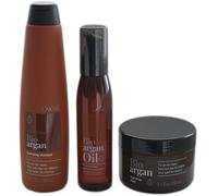 Lakme K.Therapy Bio-argan Lot de 3 shampooings 300 ml, cure capillaire de 250 ml et 125 ml d'huile capillaire gratuite