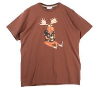 LAKOR - Booze Moose T-Shirt - T-shirt - M - chicory coffee
