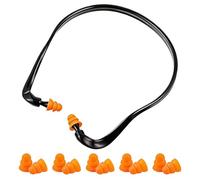 LAKPYN 1 Pièce Protection Auditives à Arceau avec 5 Paires de Bouchon d'Oreille anti bruit, Réduction du Bruit, Réutilisables, Confortables, Idéal pour Dormir, Voyager, Travail, Chantier