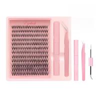 LAKPYN 1 psc extension cils cluster lashes Faux Cils Extension Cils Newbie's Five-Second Cils Individuels Avec Colle Volume Russe Cluster Lashes Diy à La Maison Cils Individuels (30D 9-16mm)