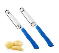 LAKPYN 2 Pièces Couteaux de découpe rapide avec ressort amovible, decoupe legumes, couteaux polyvalents pour éplucher les fruits et légumes, en acier inoxydable pour tomates et pommes de terre