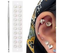 LAKPYN 20pcs Accessoire décoratif élégant Graine D'oreille D'acupuncture,Vaccaria Graines D'oreille,Oreille Presse Graines Acupuncture,Points Acupuncture Graines,Magnétiques Thérapies Auriculaire(A)