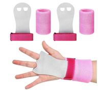LAKPYN Gants Gym Enfant,Adulte Manique Protection Paumes with Bracelets de Sport Bande Paire, Gants Protection Paumes pour Exercice TractionBarre/Gymnastique