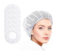LAKPYN Lot de 6 Toques de Cuisine Blanches, Coiffes de Chef pour Cuisine, Atelier, Restaurant, Cantine, Pâtisserie et Événements Culinaires du Quotidien usage quotidien