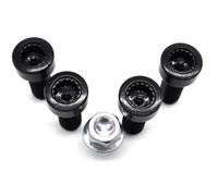 LAKUYRD Boulons De Roue en Acier Compatible avec BMW pour Série 1/3/5/6 325 328 335 525 528 M3 M5 M6 Z3 Z4 4 Pièces 36136786419 Ensemble D'outils D'écrous Boulons Roue Verrouillage Voiture M12 X 1.5