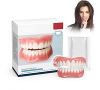 LAKVIL Prothèse Dentaire, Instantanées Dents de Placage, Blanchiment Fausses Dents, Dentier Provisoire, Haut Bas Prothèses Dentaires, avec 50 g de gel de dentition