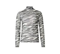 Lala Berlin T-shirt 'Lois' noir / blanc, Taille M