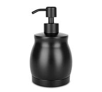 Lala Dolce Distributeur de Savon en Acier Inoxydable Noir, Distributeur Moderne de Liquide et de Lotion pour comptoir de Cuisine et Salle de Bain, Pompe antirouille, Recharge et Nettoyage faciles