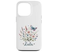 Lala Grandma Bouquet de Fleurs et Papillons Motif Nature Coque pour iPhone 13 Pro