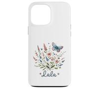 Lala Grandma Bouquet de Fleurs et Papillons Motif Nature Coque pour iPhone 13 Pro Max
