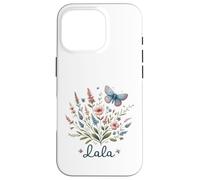 Lala Grandma Bouquet de Fleurs et Papillons Motif Nature Coque pour iPhone 16 Pro