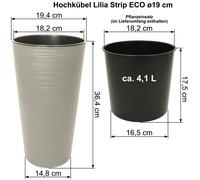 LaLa Lilia ECO Cache-pot de plantation, Avec Insertion, 3 Tailles, 2 Couleurs