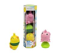 Lalaboom - Perles de Motricité - Tube Animaux de La Ferme - Jouet d'Éveil et d'Assemblage - Jeu de Construction Formes et Couleurs - Évolutif de 10 Mois à 4 Ans - 6 Pièces, BL312