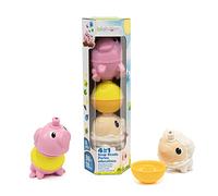 Lalaboom - Perles de Motricité - Tube Animaux de La Ferme - Jouet d'Éveil et d'Assemblage - Jeu de Construction Formes et Couleurs - Évolutif de 10 Mois à 4 Ans - 6 Pièces, BLl313