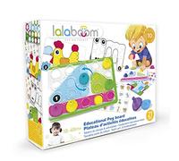 Lalaboom - Plateau d'Activités et Perles de Motricité - Jeu Éducatif Formes et Couleurs - Évolutif de 10 Mois à 4 Ans - 26 Pièces, BL710