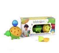 Lalaboom - Sensory Soft Balls - Preschool Toy - Montessori Shapes and Colors Construction Game and Learning Toy for Children from 10 Months to 4 Years Old - BL900, 12 Pieces