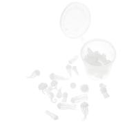 LALADEFIEE 1 Boîte Modèles Remplis D'époxy en Plastique Blanc, Figurines de Remplissage pour Moules 3D, Modèles Réalistes pour Décorations et Ornements