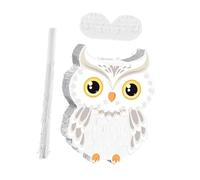 LALADEFIEE 1 Ensemble De Piñatas De Fête 3d En Forme De Hibou Unique Avec Bandeau Pour Les Yeux, Jeu De Fête Animalier Jungle, Pour Anniversaire, Halloween, Décorations De Baby