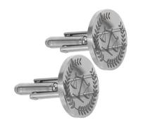 LALADEFIEE 1 paire de boutons de manchette business - Boutons de chemise avocat - de chemise en acier inoxydable - de manchette en métal pour tenue de marié vintage - Bijoux