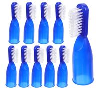 LALADEFIEE 10 pièces Brosse à Dents Doigt Semi-ouverte Lot de Mini Brosse à Dents Souple Plastique Compacte Sécurisée Établissements Correctionnels Usage Pratique Longue Durée Format Voyage