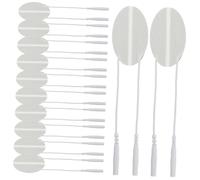 LALADEFIEE 10 pièces Pads de Massage Silicone Professionnel Accessoires Pratiques pour Électrostimulateur Flexibles et Durables pour Soulagement Musculaire à Domicile