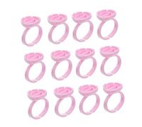 LALADEFIEE 100 pièces Anneaux pour Extensions de Cils Porte-colle Pigment Pratique pour Maquillage Semi-permanent Accessoires Microblading Portables pour Tatouage et Pose de Cils