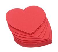 LALADEFIEE 100 pièces Lot de Étiquettes Papier Kraft Rouge Forme Cœur Étiquettes Suspendues Durables pour Cadeau Décoration DIY pour Saint-valentin Mariage et Fêtes