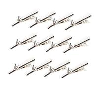 LALADEFIEE 100 Pièces Pince Fleur de Noël Pinces Miniatures agrafes de Jardin Decoration Sapin de Noel décoration Sapin de Noel Pince Crocodile décor Clip de décoration de Noël Le Fer
