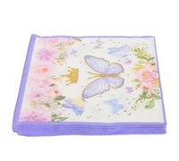 LALADEFIEE 100 Serviettes Imprimées en Papier Décoratif Absorption D'eau Forte, Design Coloré Adorable pour Fêtes de Maison et Célébrations