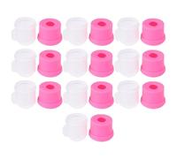 LALADEFIEE 10pcs Couvertures de Trempage des Ongles en Pp Rose pour Dissolution Vernis UV Ajustement Serré, Outils de Manucure Pratiques pour Amateurs de DIY