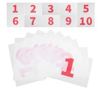 LALADEFIEE 10pièces Dossards de Course Numérotés Attache Rapide Légers et Réutilisables Accessoires Course à Pied pour Marathon et Compétitions Athlétiques