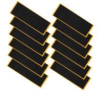 LALADEFIEE 12 pièces Bandes Adhésives Mousse pour Doigts Planche roulettes Grip Antidérapant Noir Accessoires Fingerboard Entraînement Compétition