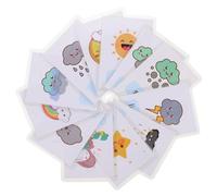 LALADEFIEE 12 pièces Cartes Flash Météo Éducatives pour Garçon Fille Cartes Apprentissage Portable Étanche pour Maternelle Accessoires Pédagogiques Multi-Fonctions pour Filles et Garçons