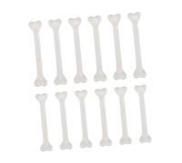LALADEFIEE 12 Pièces Décorations Ossements Plastique Halloween Accessoires Fête Réalistes Modèle Os Humain et Réutilisable Décor Squelette Ambiance Hantée