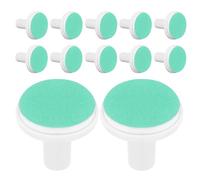 LALADEFIEE 12 pièces Embouts de Meulage Ongles Électriques pour Garçon Fille Tampons de Remplacement Sécurisés Vibration pour Ongles Électrique Infantile Vert