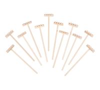 LALADEFIEE 12 pièces Lot de Mini Râteaux Bambou pour Jardin Zen de Bureau Outil de Décoration de Table à Sable Lisse et Accessoire Pratique et Esthétique pour Relaxation