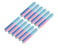 LALADEFIEE 12 pièces Ongles Professionnelle Faces Bloc Polissoir Étapes Tampon Poncer Ongles Réutilisable pour Doigts et Orteils