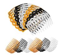 LALADEFIEE 12 pièces Peignes Cheveux Latéraux Rétro Accessoires Décoratifs pour Femmes Clips Coiffants Compacts et Stables Assortiment Couleurs Élégantes