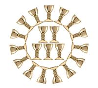 LALADEFIEE 150 Pièces Mini Tasses D'offrande Vintage en Plastique Or, Décorations Délicates pour Mariage et Fête Apparence Réaliste, Accessoires Créatifs Réutilisable