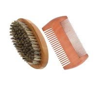 LALADEFIEE 1ensemble Kit De Soins Pour Barbe Avec Peigne Bois Et Brosse Poils De Sanglier De Toilettage Pour Hommes Pour Soin Stylisme Barbe