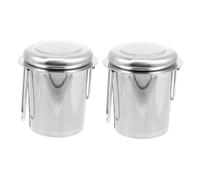 LALADEFIEE 2 ensembles Filtre à Thé Inox avec Poignées Pliables Passoire à Maille Fine pour Maison et Restaurant Lot de Infuseurs et Faciles à Nettoyer