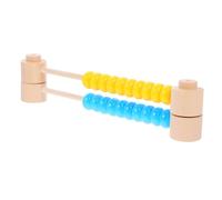 LALADEFIEE 2 Pièces Boulier Coloré pour Garçon Fille Éducatif DIY Arithmétique avec Busy Board pour Développement Cognitif et Coordination Main Oeil