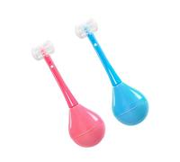 LALADEFIEE 2 pièces Brosse à Dents pour Garçon Fille Souple Silicone PP Ergonomique Nettoyage Doux sans Développement Habitudes Saines Portable Cadeau Garçon Fille