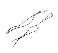 LALADEFIEE 2 Pièces Cravate Bolo Vintage Réglable Cuir PU Collier Western Étoile Aigle Accessoires Rétro pour Homme Style Punk Unique