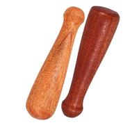 LALADEFIEE 2 Pièces de Bâtonnets de Broyage en Bois Naturel pour Ail, Ustensiles Cuisine Écologiques, Outil Pratique pour Moudre les Épices et Ranger Facilement