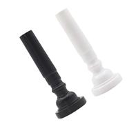 LALADEFIEE 2 Pièces Embouchures de Trompette en Abs Alimentaire, Moulage Intégré, Protection Complète, Remplacement pour Trompette Débutant et Adulte Couleur Aléatoire