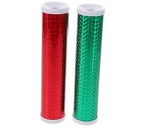 LALADEFIEE 2 pièces Kit Créatif Kaléidoscope Garçon Fille avec Tubes à Décorer et Film Pailleté Éducatif et Captivant pour Garçons et Filles Activité Manuelle DIY Métallique Rouge et Vert